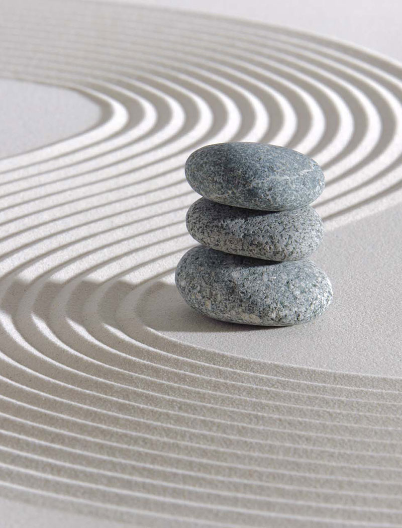 Im Einklang und geerdet sein